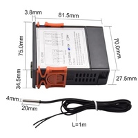 Contrôleur de température numérique LED STC-3000 Thermostat Thermorégulateur Incubateur 12V 24V 110V 220V Chauffage Refroidissement Thermorégulateur