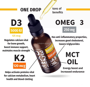 Vitamina D3 <span class=keywords><strong>K2</strong></span> Omega 3 vitamina D3 <span class=keywords><strong>K2</strong></span> MCT olio D3 5000IU <span class=keywords><strong>K2</strong></span> 120mcg 4 in 1 supplemento 2 confezione in uno - Product Image 6