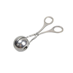 Fabricante de albóndigas de acero inoxidable Clip de albóndigas de metal Utensilios de cocina para molde de bolas de arroz <span class=keywords><strong>Croquetas</strong></span> Utensilios Tipo Tenedores forjados - Product Image 6