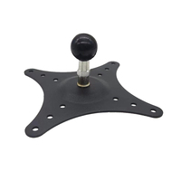 Support tablette PC N-Star, support métallique, tête de vis à boule en caoutchouc de 1 pouce, 80 mm, 100 mm, support de moniteur VESA en aluminium