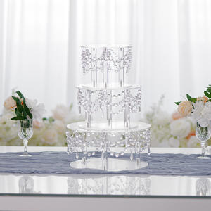 Support à gâteau en acrylique pour mariage, séparateur de gâteau de mariage, plateau à gâteau pour fête d'anniversaire, fournitures de décoration de gâteau pour baby shower - Product Image 2