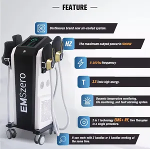 Pro 4 Handles 5000W Emslim Rf Ems Muscle Stimulator 13 Tesla Ems 0 Sculpting Machine Emszero With Pelvic Floor