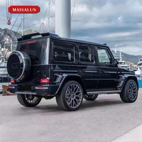 MAISALUN Aileron arrière double pont en fibre de carbone pour Benz G Class G63 G500 W463A W464 Carbon Black B Style Upgrade