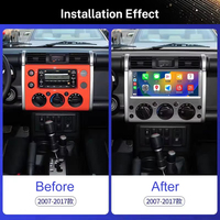 Autoradio 2 Din 12,3 pouces, Android Auto, CarPlay, DSP, écran tactile, radio FM AM/RDS, lecteur radio pour Toyota Cruiser FJ 2007~2017