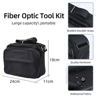 Kit de herramientas de empalme de fibra FTTH Set Bag Terminación básica Equipo de fibra óptica Caja de herramientas de empalme de cable para telecomunicaciones