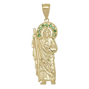 14K chapado en oro personalizado CZ Halo Santa Muerte Ángel DE LA MUERTE colgante joyería - Product Image 3