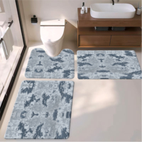 Tapis en mousse PVC antidérapants, imperméables, résistants aux taches, anti-fatigue, haute qualité, nouvelle conception, personnalisables, style bohème, lot de 3 pièces, vente chaude