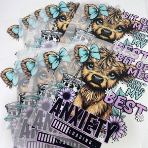 Wholesale Custom Design Retro Trendy Girl <strong>Transfer</strong> <strong>Printing</strong> Vinyl Iron T-Shirts <strong>Heat</strong> <strong>Transfer</strong> DTF Ready Waterproof Washable - Product Image 5