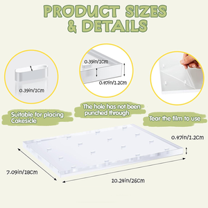 Giá đỡ bánh que 16 lỗ, giá đỡ que kem, giá đỡ bánh pop cho bàn tráng miệng, giá đỡ bánh bằng <span class=keywords><strong>acrylic</strong></span> trong suốt - Product Image 6