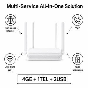 โมเด็มออปติคอล WIFI5 แบบสองย่านความถี่มือสอง พร้อมเสาอากาศ 221N-2 XPON 2.4&5G AC1200 ONU Router OMCI/TR069 FTTR/FTTX - Product Image 1