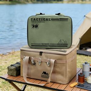 Sac de cuisine de camping en tissu Oxford imperméable grande capacité, organisateur multifonctionnel pour pique-nique avec logo personnalisé - Product Image 3