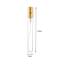 2ml 3ml 5ml 10ml petit flacon de parfum vide en forme de stylo avec couvercle en or et argent stylo en forme de flacon de parfum en verre