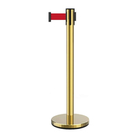 Support de contrôle en acier inoxydable pour hôtel, ligne d'isolement rétractable, barrière de ceinture, haut de boule, poteau de queue, poteau de poteau