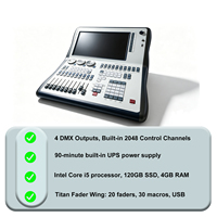 Controlador DMX512 LED RGBW para Luces de Escenario, Profesional para Eventos, Conciertos, DJ, Discotecas, Fiestas, Bodas, Clubes Nocturnos, Bares, Espectáculos, Festivales