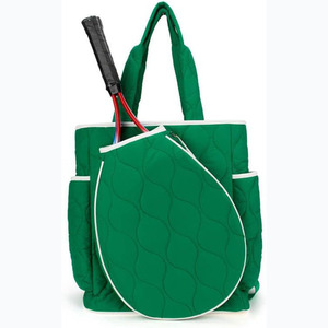 Bolsas de mano de raqueta de tenis de lujo personalizadas de fábrica con muestra gratis, bolso de mano de tenis de playa deportivo de gran capacidad para mujer - Product Image 1