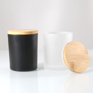 Frascos de Vidrio de Borosilicato de Lujo de 200 ml, Negros Mate Brillantes, Impresos con Serigrafía, para Velas, Envases Cosméticos, con Tapa Plana de Aluminio y Tapón de Goma - Product Image 4