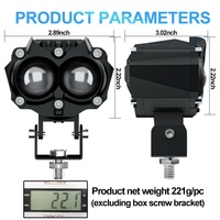Nouveaux designs de feux LED en aluminium, barres LED auxiliaires pour moto, pour Baja