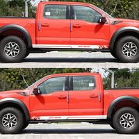 Autocollants personnalisés 2 pièces pour extérieur de voiture, bandes latérales de porte en PVC pour pick-up, 183x12cm, protection pour voitures et pick-ups