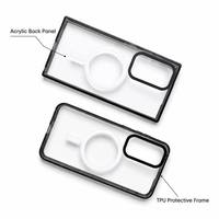 Funda Magnética para Samsung S25 Ultra, Cubierta Acrílica Transparente Delgada de 1.5mm, Ligera y Protectora Contra Rayones