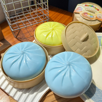 Jouet Squishy Baozi Asmr en forme de petit pain vapeur mignon, à remontée lente, en promotion, idéal comme cadeau promotionnel pour les détaillants