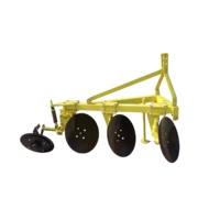 Mini tractor agrícola 4WD 60-90hp, implementos de labranza, maquinaria de preparación del suelo, arado de peces, arado de 3 discos para tractor
