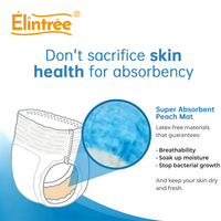 Sous-vêtements d'incontinence pour adultes Elintree, solution pour le confort et la commodité, couches-culottes jetables pour adultes imprimées sur mesure