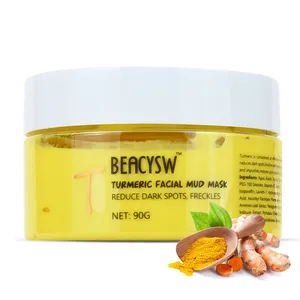 Bentonite tumic cura della pelle Detox sbiancamento Anti Acne curcuma argilla maschera