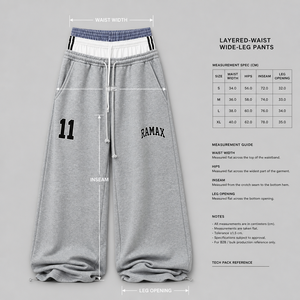 Pantalon de survêtement double couche pour homme avec cordon de serrage, imprimé personnalisé (numéro et lettre), coupe large, style streetwear décontracté, pour le sport - Product Image 2