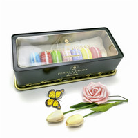 New Rectangular Cakes Tin Box For High Grade Gift Tinplate Tin Can For Cake Big Airtight Rectangular Cakes Tin Box with window