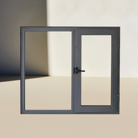 Ventana de Seguridad con Estructura de Aleación de Aluminio Personalizada, Ventana Industrial Fija Resistente a Impactos para Edificios Industriales