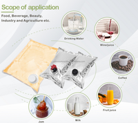 Machine de remplissage et d'emballage automatique de boissons alcoolisées, de jus, de vin ou d'huile, en sac en plastique/film de qualité alimentaire, avec valve, pour boîte en carton