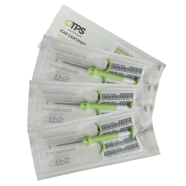 134.2khz 2.12x12mm Fdx-b Rfid Animal Transponder Chip Implant Capsule Tag Pet Identification Dog Microchip for Animals