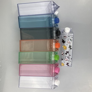 Bpa ฟรีพลาสติกนมแก้วถ้วยเดินทางกีฬานมกล่องรูปร่างกล่อง Bottle1000ml กล่องนมอะคริลิในกลุ่ม - Product Image 5