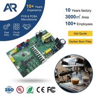 Carte de contrôle d'affichage LED simple/double face pour distributeur automatique de café, assemblage de carte de circuit imprimé (PCB) PCBA FR-4 HASL sans plomb