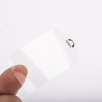 Échantillons d'étiquettes transparentes personnalisées avec logo imprimé pour l'emballage des produits