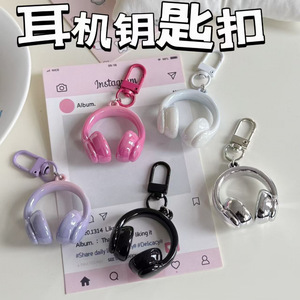 พวงกุญแจหูฟัง 3 มิติ สีแดงสดใส อะคริลิคเคลือบสี งาน DIY เครื่องประดับตกแต่งกระเป๋าเป้สะพายหลัง ฤดูใบไม้ผลิ 2025 - Product Image 5