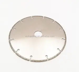 Sipariş doğrudan 7 inç 180mm elektrolize elmas mermer segmenti kesme diski FRP fiber cam testere bıçağı disk