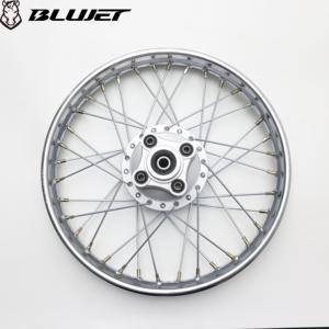 Juego de Llantas Cromadas Nuevas Blujet, Diseño de Malla de 36 <span class=keywords><strong>Radios</strong></span>, Delanteras 1.4-18, Traseras 1.6-<span class=keywords><strong>17</strong></span>, para Motocicletas Modelo CG 125-150 - Product Image 4