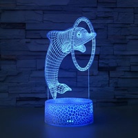 Lampe Led Usb en forme d'illusion 3D, Illusion 3D, design créatif dessin animé, luminaire décoratif d'intérieur, idéal pour une Table de chevet