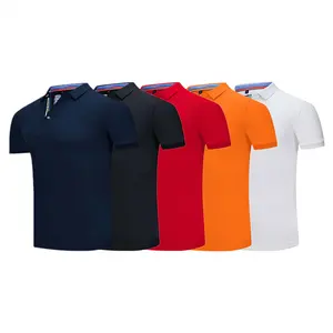 Benutzer definierte European Italy Club Kurzarm Sport Fußball T-Shirts White Stripe Jersey Fußball Uniform Polo T-Shirt