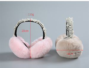 High Quality Keep Warm <strong>Women</strong> Pearl Fur <strong>Earmuffs</strong> for Winter 2020 - Product Image 6
