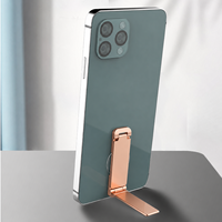 Support de téléphone universel pliable, adhésif, en alliage de zinc, support réglable portable pour smartphone, support de bureau