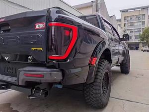 ชุดแต่งคุณภาพสูงสำหรับ Ranger T6-T8 ปี 2012-2021 อัพเกรดเป็นรุ่นปี <span class=keywords><strong>2022</strong></span> F150 <span class=keywords><strong>Raptor</strong></span> สำหรับกันชนหน้า Ford Ranger กันชนเหล็ก บังโคลนเหล็ก - Product Image 2