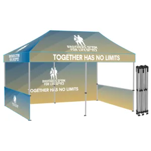 2024 New Trend Outdoor Waterproof Aluminium Pop-Up Canopy Tents Customized Logo Various Sizes 3x3-3x6m for Trade Shows
