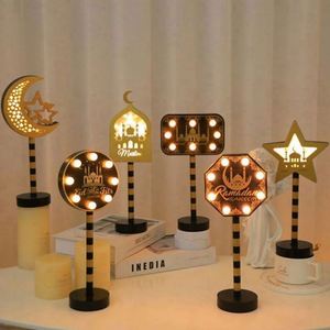 Novelty Gift Party Supplies Led Wooden Acrylic Street Light Lantern Moon Castle Holiday Easter Customized Color Teen Decorations - Product Image 1