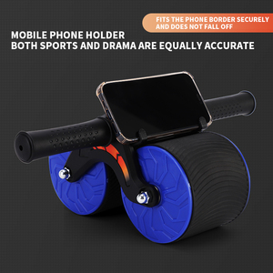 Automatic Rebound Abdominal Trainer Double Wheel Roller <strong>Exercise</strong> <strong>Plank</strong> Ab Wheel Roller for <strong>Core</strong> Trainer - Product Image 5