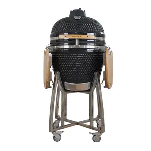 Auplex çin klasik taşınabilir kömür içen açık kamp 21 inç barbekü/barbekü seramik Kamado joe ızgara