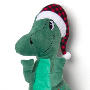 Christmas XMax Green Dinosaur Plush <strong>Dog</strong> <strong>Toy</strong> 2025 Hot Sale Custom <strong>Personalised</strong> Fun Non-toxic <strong>Dog</strong> <strong>Toys</strong> - Product Image 4