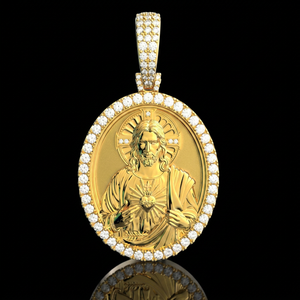 Custom Iced Out Hip Hop JESUS Diamond Pendant Lab Grown Diamond 925 Silver Plated Luxury Women's Jewelry IGI Certified - Product Image 1