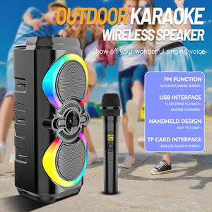 Altavoz Bluetooth para Fiestas SING-E ZQS8285XW de 8 Pulgadas con RGB y Micrófono Inalámbrico para Disfrutar del <span class=keywords><strong>Karaoke</strong></span> - Product Image 5